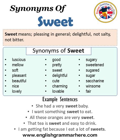 sweetly synonym|synonym for sweet person.